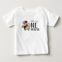 Ladybugs Pink Daisies Little Miss Onederful