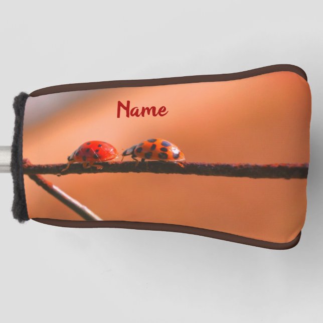 Ladybugs Play Follow The Leader Personalised   Golf Head Cover (Front)