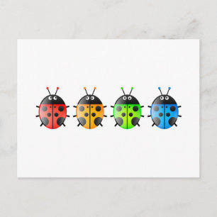 Ladybugs Postcard