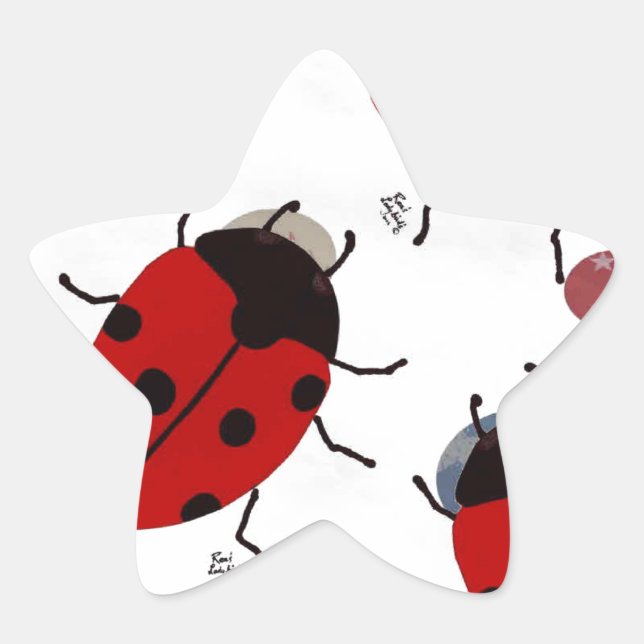 LADYBUGS STAR STICKER (Front)