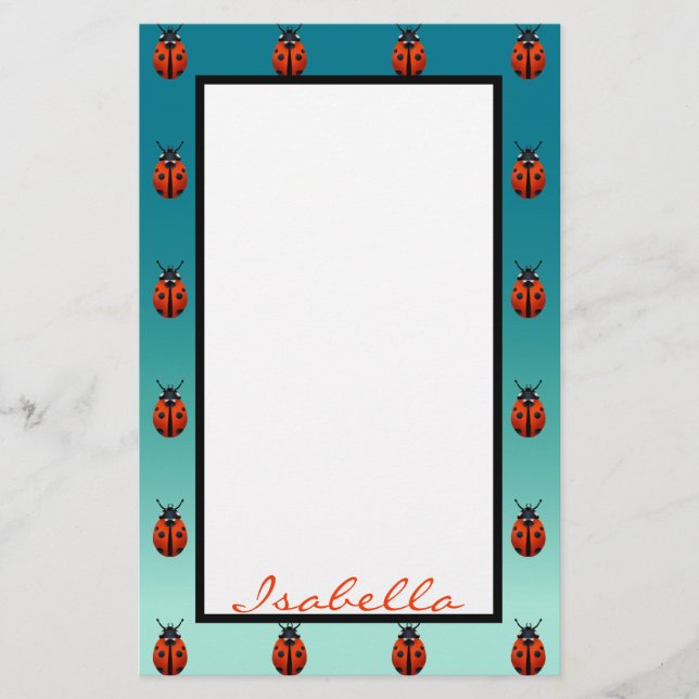Ladybugs Stationery (Front)
