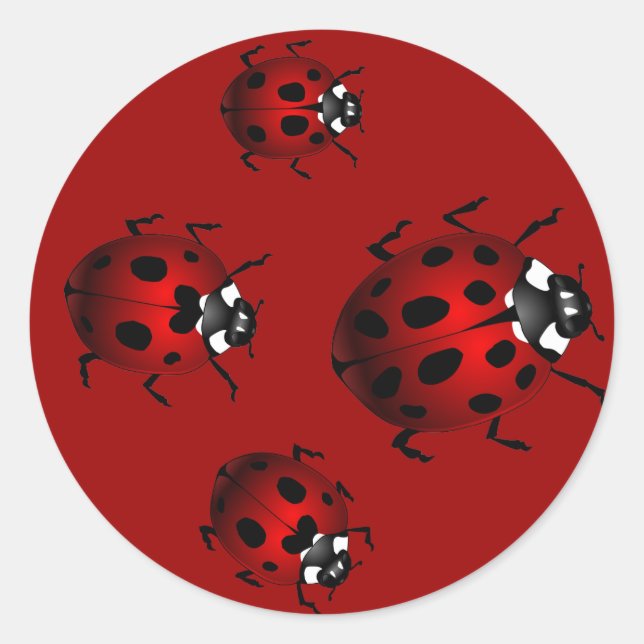 Ladybugs Stickers Red Ladybugs Stickers (Front)