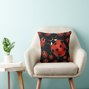 Ladybugs Throw Pillow