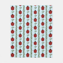 Ladybugs & Vines Nursery - Clear Skies Light Blue