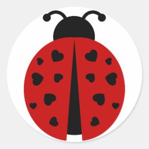 ladybugz. classic round sticker