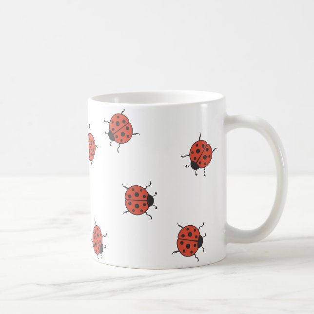 Ladybugz Pattern Coffee Mug (Right)