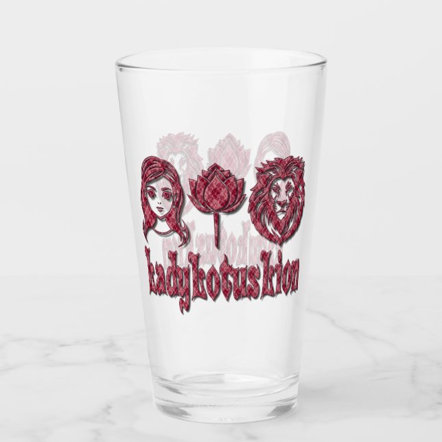 LadyLotusLion Glass (Front)