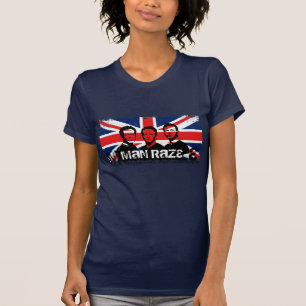 Lady's Basic Tee- Union Jack Navy T-Shirt