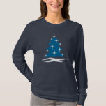 Lady's Blue Christmas Shirts Blue Tree T-Shirts<br><div class="desc">Women's Christmas Shirt Festive Holiday T-shirts Blue Christmas Long Sleeve Shirts & Gifts for Men Women Boys Girls and Baby Christmas Tree T-shirts & Nondenominational Holiday Gifts Art & Design by Kim Hunter See www.kimhunter.ca for many more Christmas and Holiday Shirts & Gifts Online.</div>