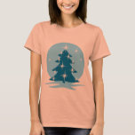 Lady's Blue Christmas Shirts Blue Tree T-Shirts<br><div class="desc">Women's Christmas T-shirt Festive Holiday T-shirts Ringer Blue Christmas Tree Shirts & Gifts for Men Women Boys Girls and Baby Christmas Tree T-shirts & Nondenominational Holiday Gifts Art & Design by Kim Hunter See www.kimhunter.ca for many more Christmas and Holiday Shirts & Gifts Online.</div>