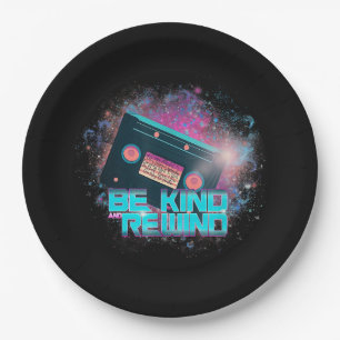 Ladys Cassette Be Kind - Out-of-this-World Paper Plate