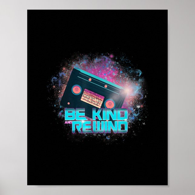 Ladys Cassette Be Kind - Out-of-this-World Poster (Front)