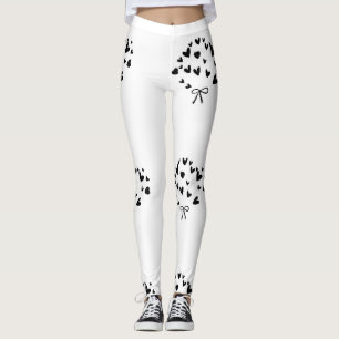 LADY'S HEARTS AND BOWS LEGGINGS