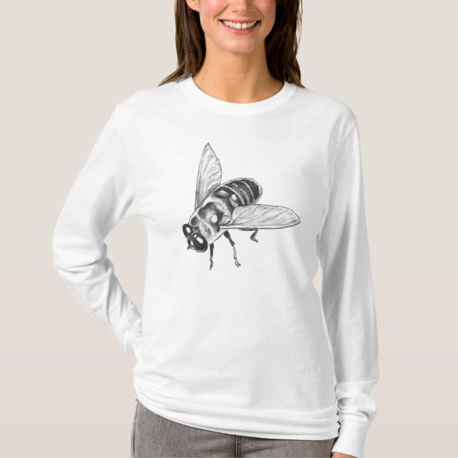 Lady's Honeybee Shirt Women's Honey Bee Shirts (Front)