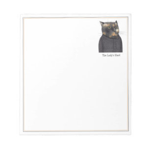 LADY'S MAID CAT 5.5x6 Notepad