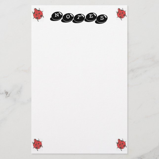 Lady's Notes Stationery (Front)