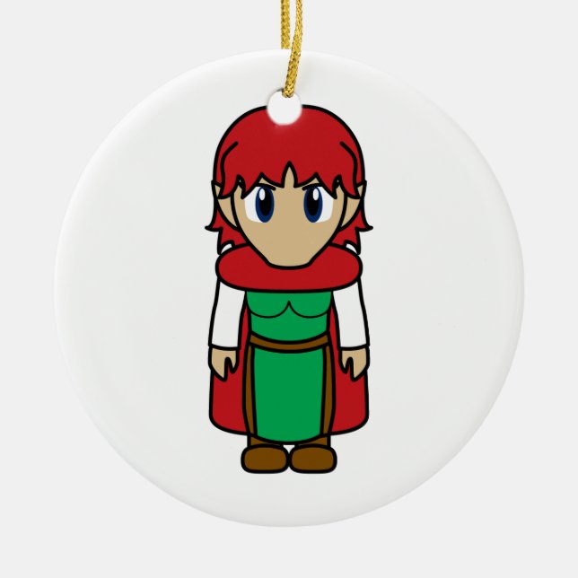 Laekinn and Iorekua Ceramic Tree Decoration (Front)