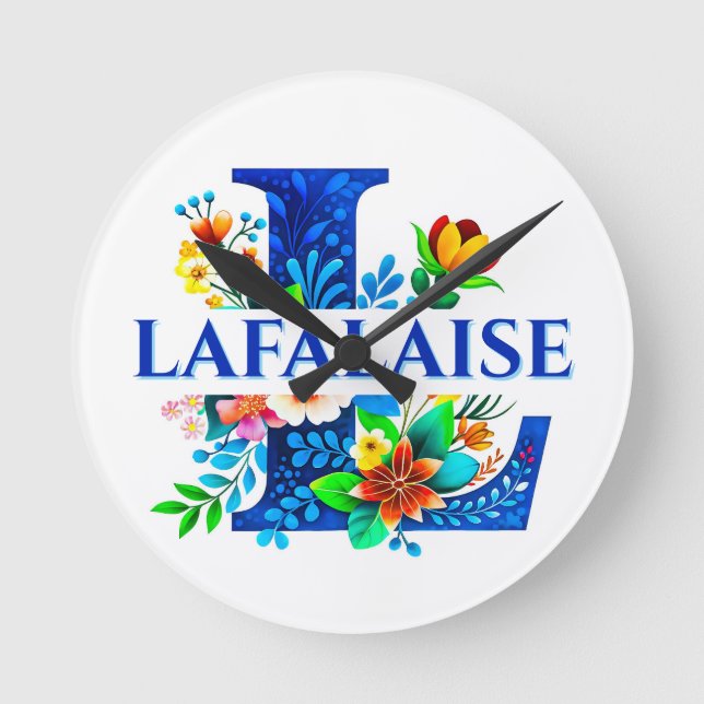 LAFALAISE L-Wall Clock Style #280628 (Front)