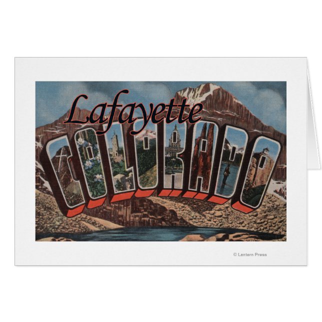 Lafayette, Colorado - Large Letter Scenes (Front Horizontal)