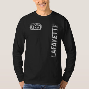 Lafayette Indiana 765 Area Code Vintage Retro T-Shirt