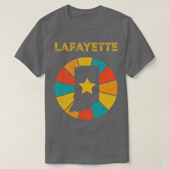 Lafayette Indiana Vintage Distressed Souvenir 1 T-Shirt (Design Front)