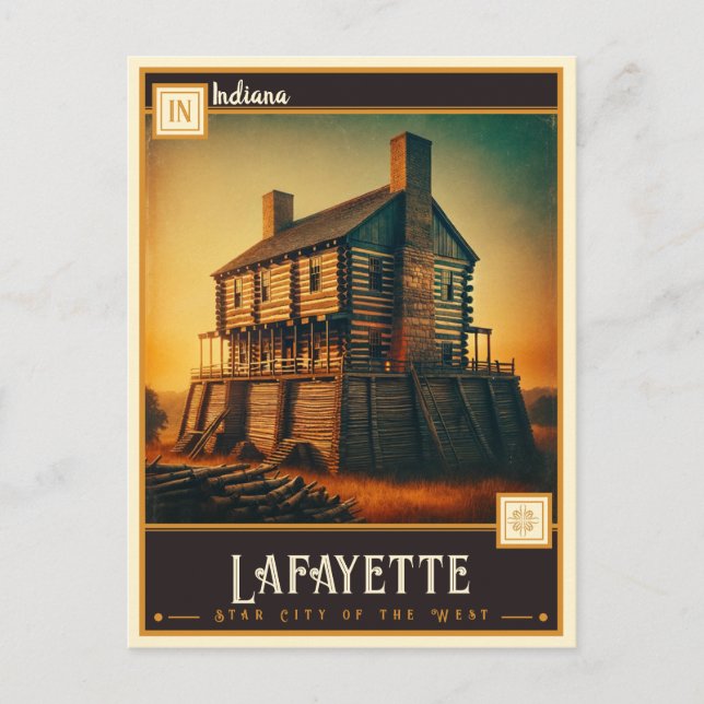 Lafayette, Indiana  | Vintage Postcard (Front)