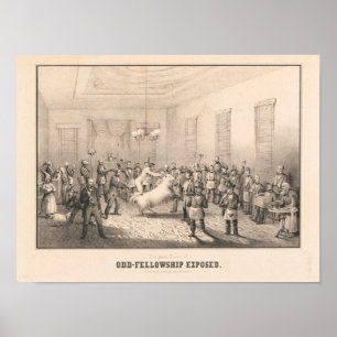 Lafayette Lodge - Odd Fellows Exposed Poster
