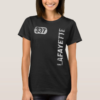 Lafayette Louisiana 337 Area Code Vintage Retro T-Shirt