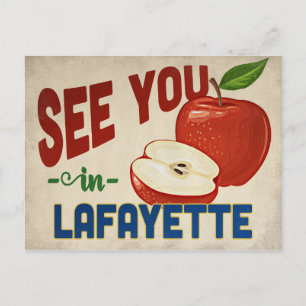 Lafayette Louisiana Apple - Vintage Travel Postcard