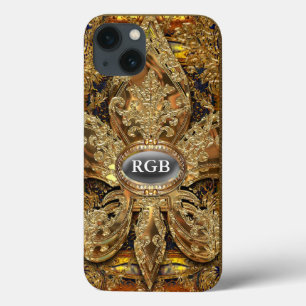 Lafleurette Monogram Elegant Girl iPhone 13 Case