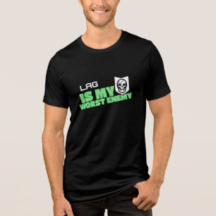 Lag is my worst enemy Gaming Humour Tri-Blend Shirt