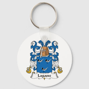 Lagasse Family Crest Key Ring