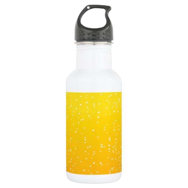 Lager Beer with Tiny Bubbles Background Art 532 Ml Water Bottle (Front)