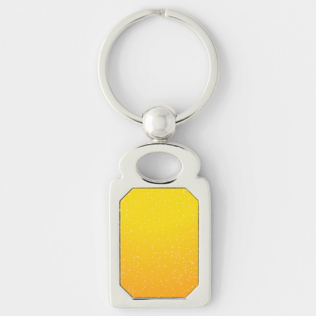 Lager Beer with Tiny Bubbles Background Art Key Ring (Front)