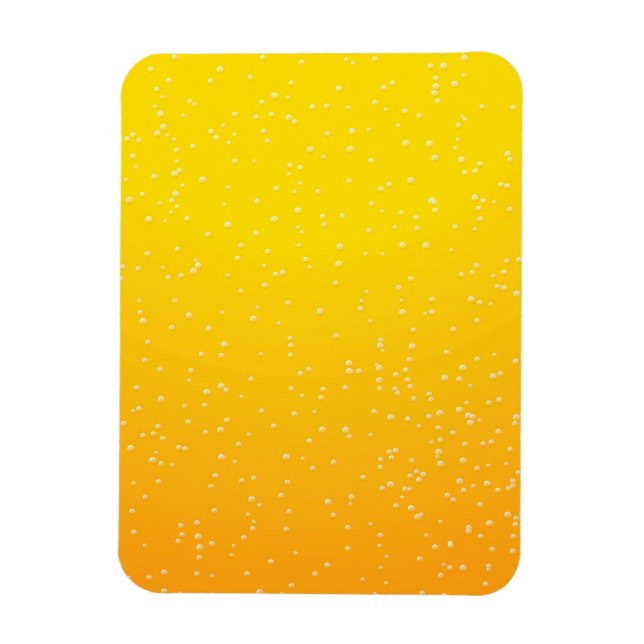 Lager Beer with Tiny Bubbles Background Art Magnet (Vertical)