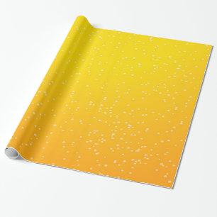 Lager Beer with Tiny Bubbles Background Art Wrapping Paper
