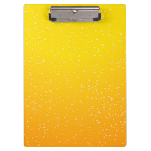 Lager Beer with Tiny Bubbles Clipboard