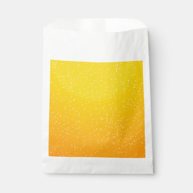 Lager Beer with Tiny Bubbles Favour Bags (Front)