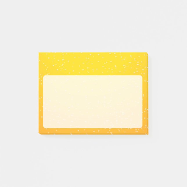 Lager Beer with Tiny Bubbles Post-it Notes (Front)