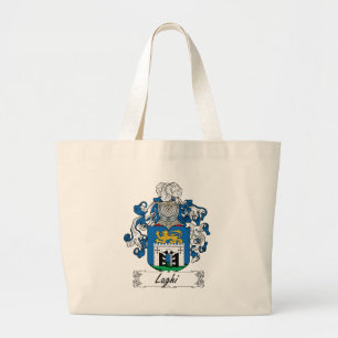Laghi Family Crest Large Tote Bag