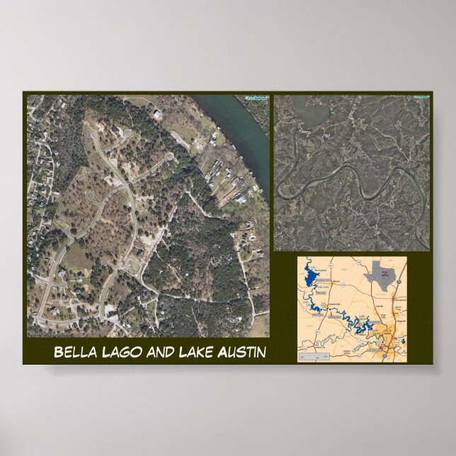  Lago and Lake Austin Poster (Front)