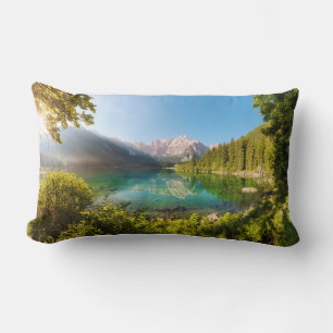 Lago di Fusine Juliaschen Alps Lumbar Cushion