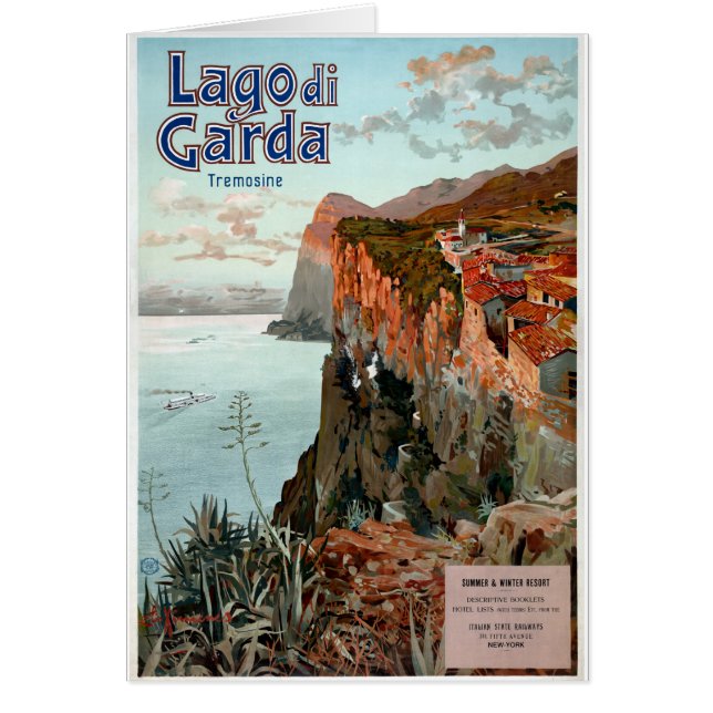Lago di Garda Lake Garda Vintage Poster (Front)