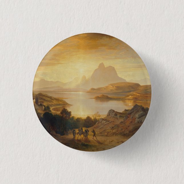 Lago di Lugano – Albert Zimmermann 3 Cm Round Badge (Front)