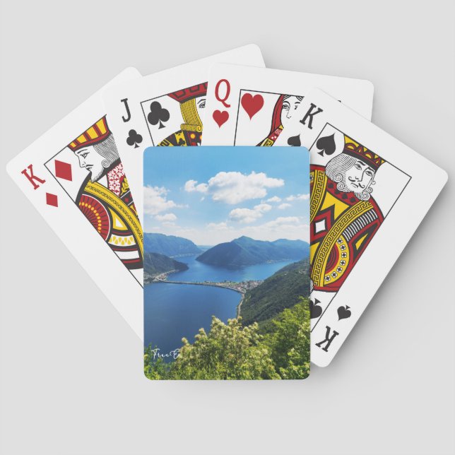 Lago di Lugano playing cards (Back)