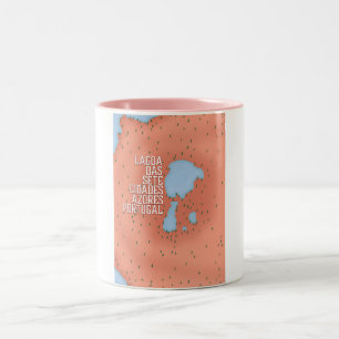 Lagoa das Sete Cidades Portugal Two-Tone Coffee Mug