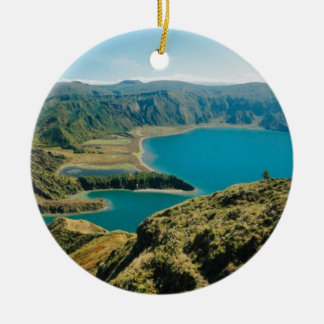 Lagoa do Fogo, Azores Ceramic Tree Decoration