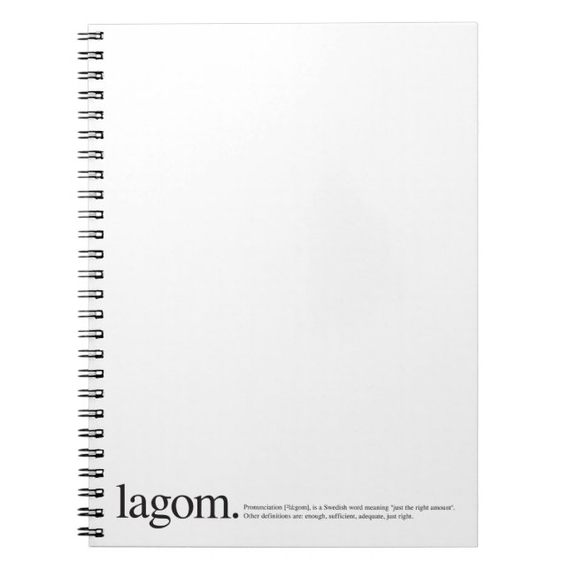 LagomWiki Notebook (Front)