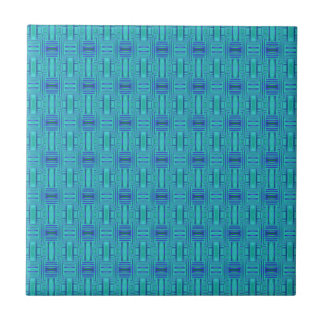 Lagoon Blue Geometric Tile