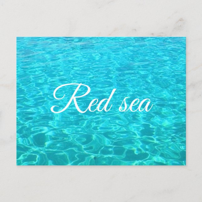 Lagoon of Red sea Postcard (Front)